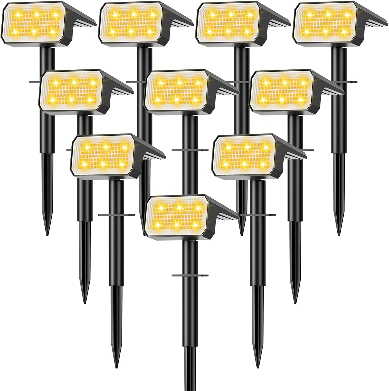 Outdoor Spotlight - Solar Spot Lights Outdoor, 10 Pack