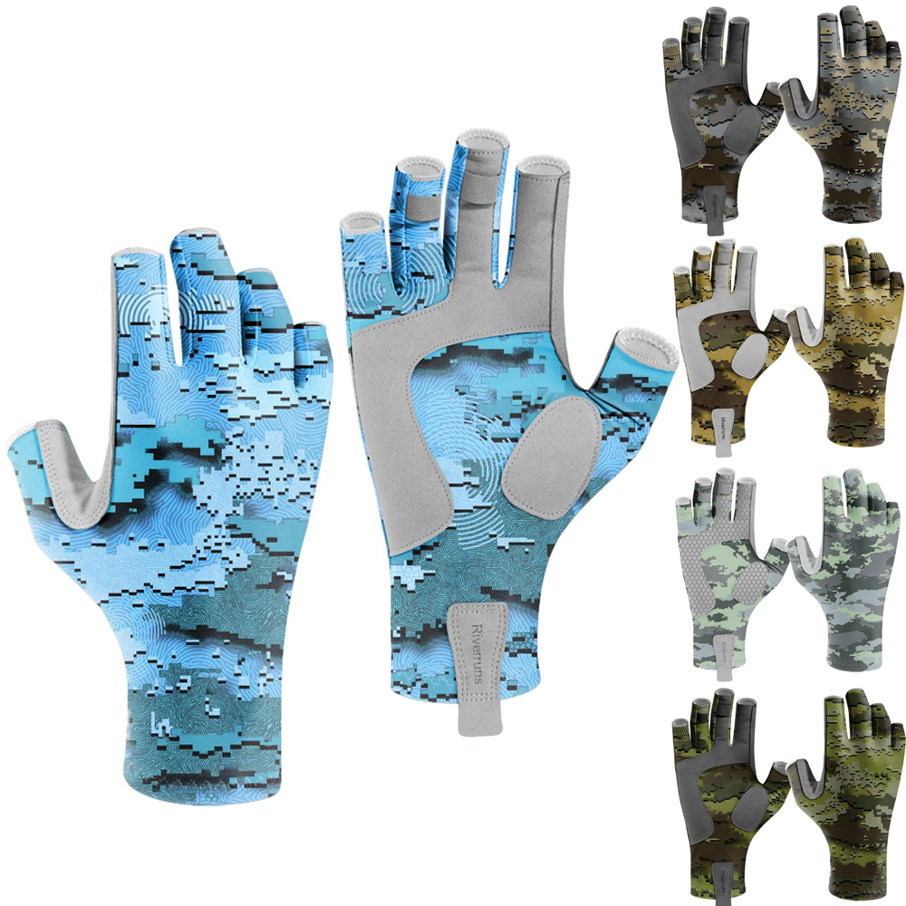 Outdoor Sport Gloves - Aventik UPF50+ Fingerless Fishing Gloves UV