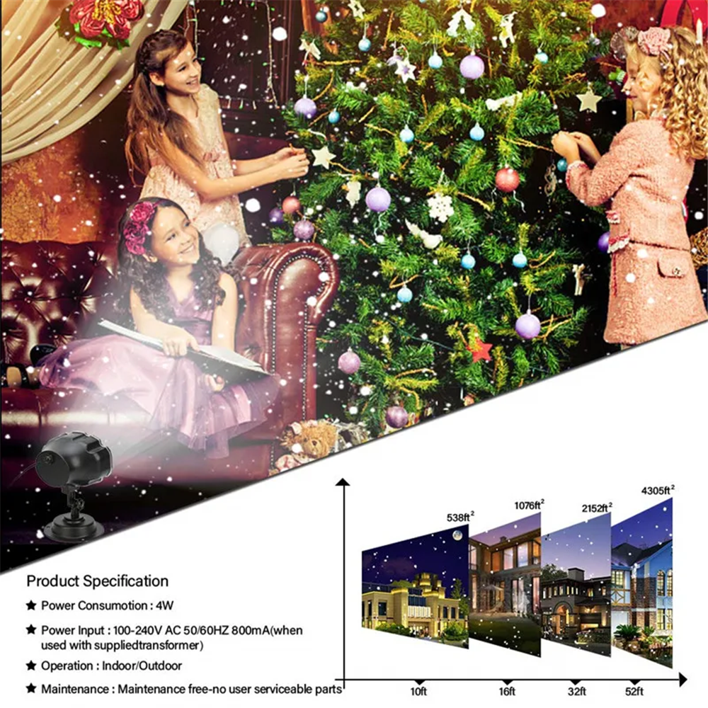 DACHAN Snowfall LED Light Proj - đánh giá và giá Outdoor Spotlight