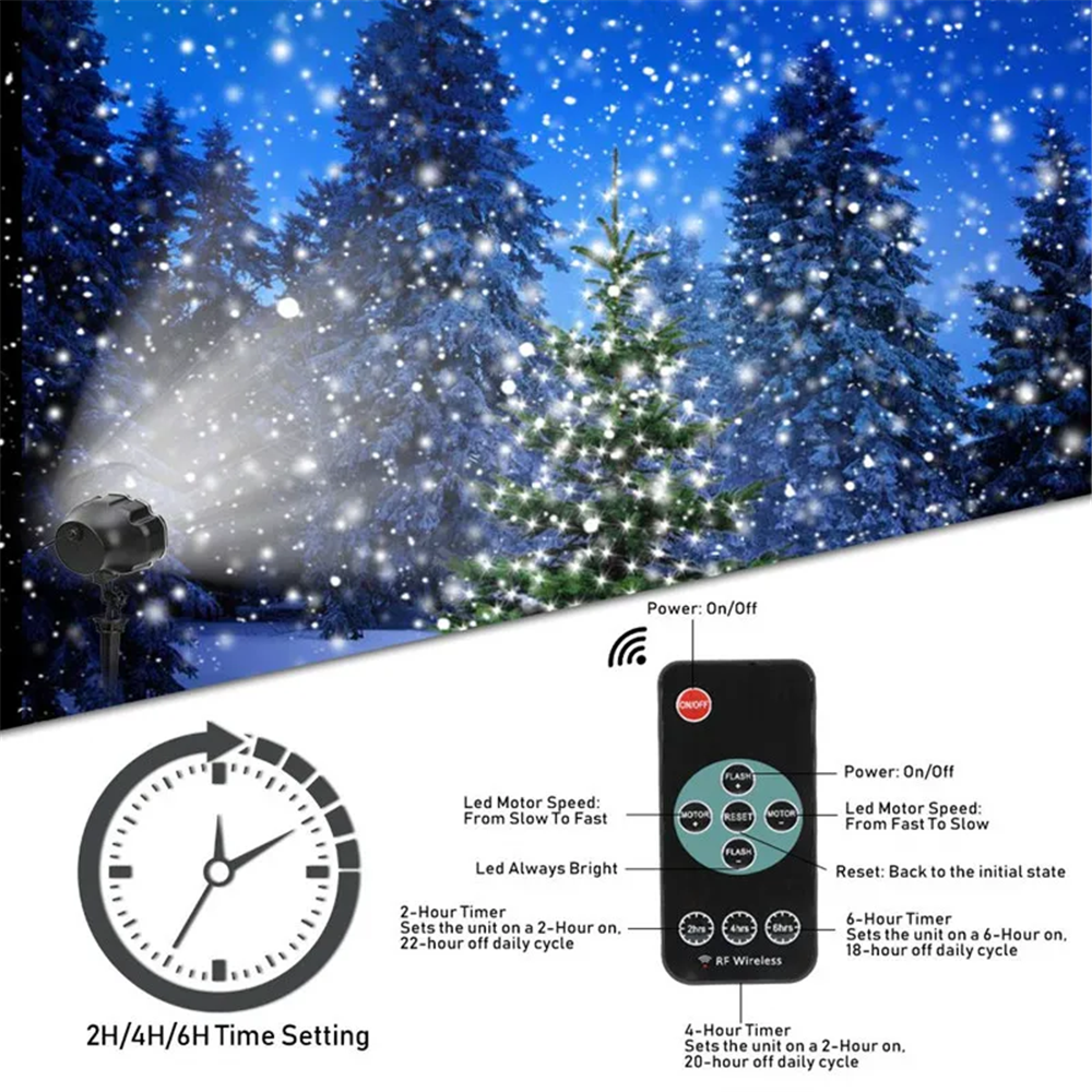 DACHAN Snowfall LED Light Proj - đánh giá và giá Outdoor Spotlight