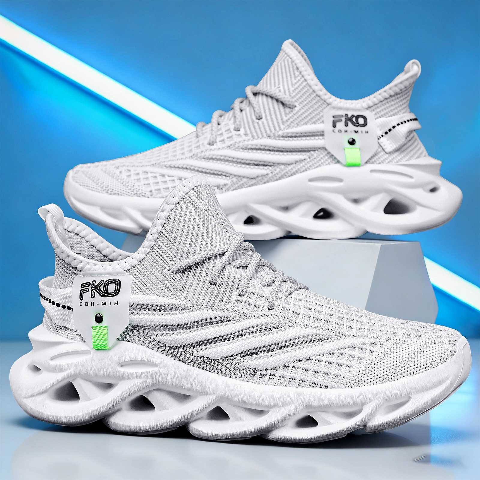 Men's Breathable Knit Sneakers - đánh giá và giá Outdoor Sport Gym