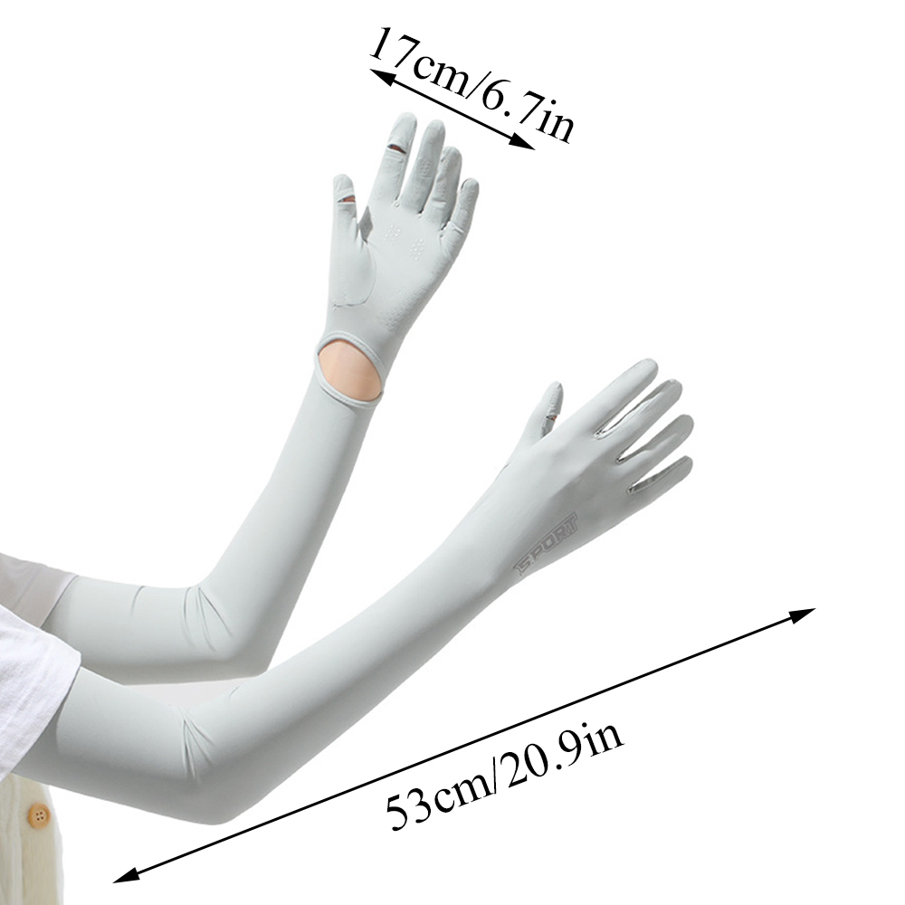 Ice Silk Sunscreen Sleeve Wome - đánh giá và giá Outdoor Sport Gloves