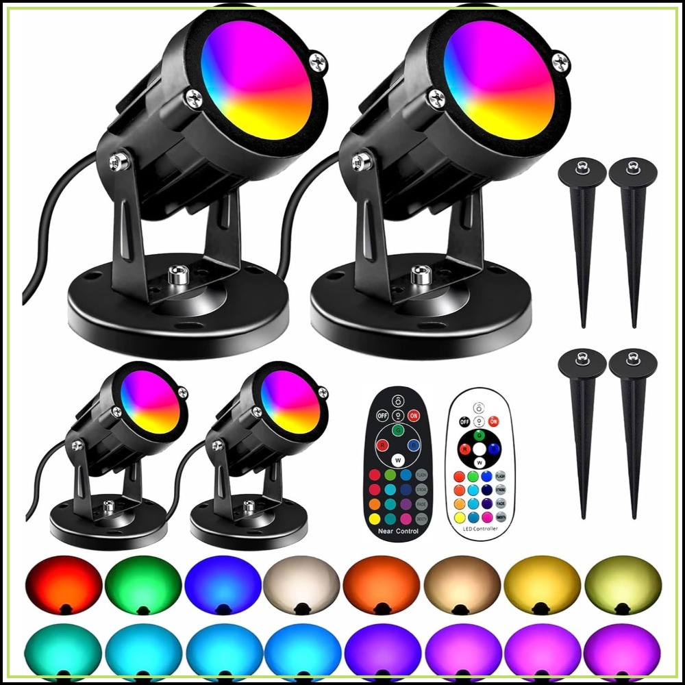 RGBW 8W LED Spotlight with Rem - đánh giá và giá Outdoor Spotlight