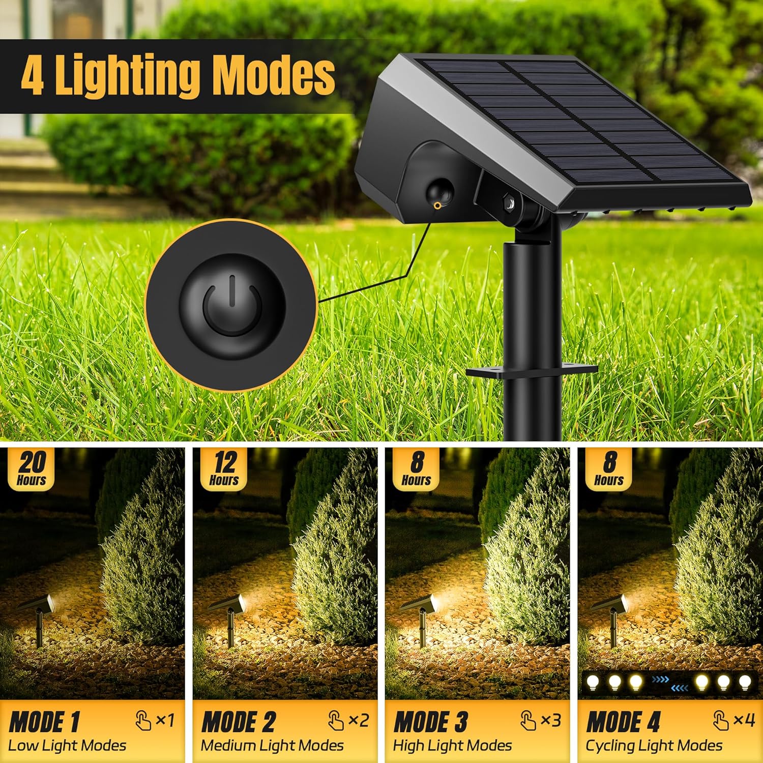 Solar Spot Lights Outdoor, 10  - đánh giá và giá Outdoor Spotlight