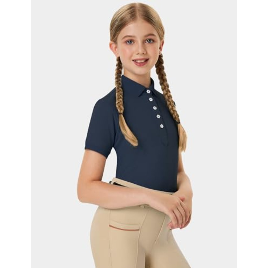 Girls Equestrian Shirt Short S - đánh giá và giá Polo Shirt Equestrian
