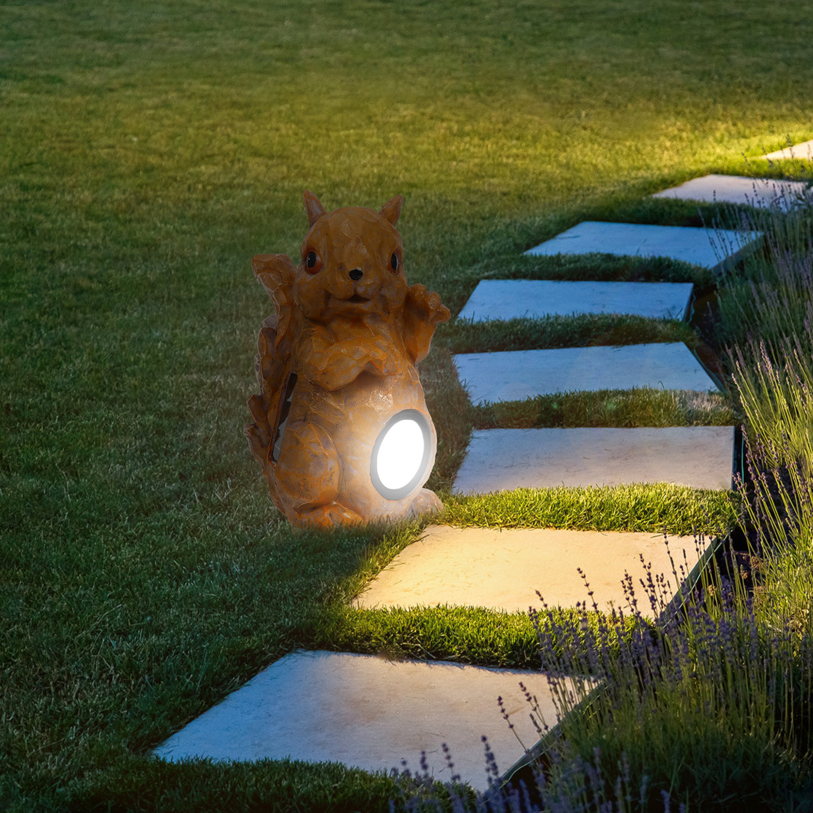 1Pcs Cartoon Squirrel Solar LE - đánh giá và giá Outdoor Spotlight