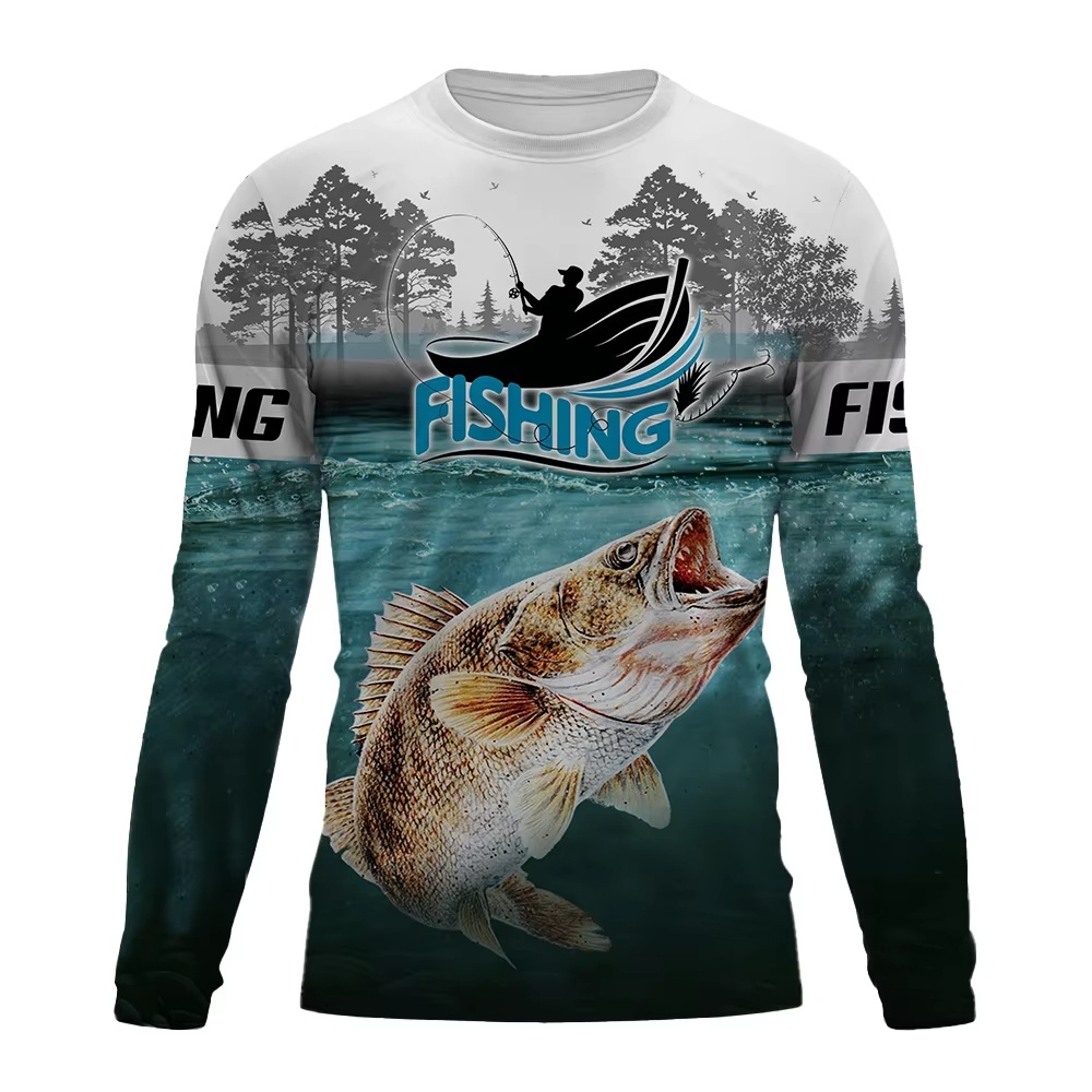 Fashion Fishing Theme Long Sle - đánh giá và giá Outdoor Sport Is
