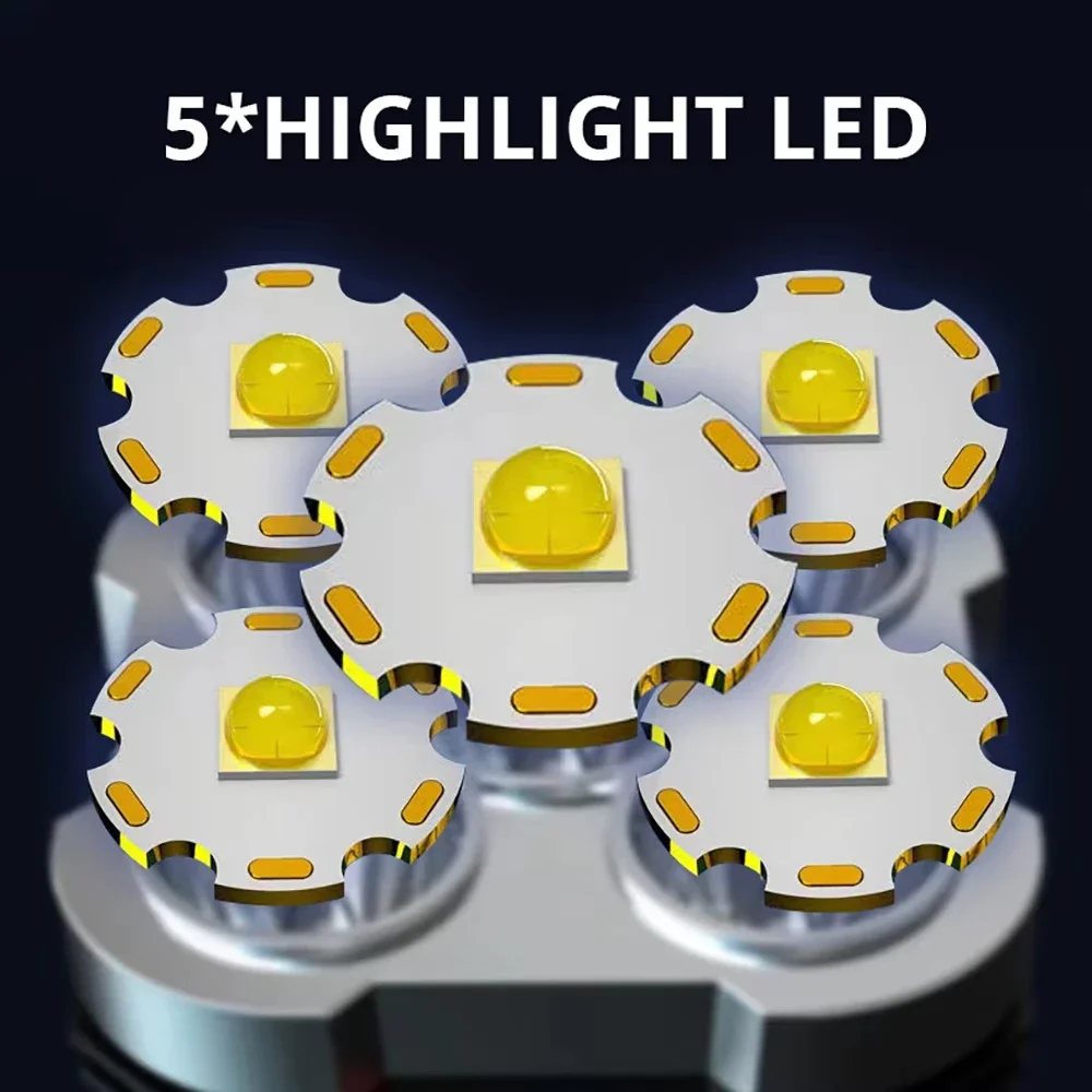 5 LED High Power Led Flashligh - đánh giá và giá Outdoor Spotlight