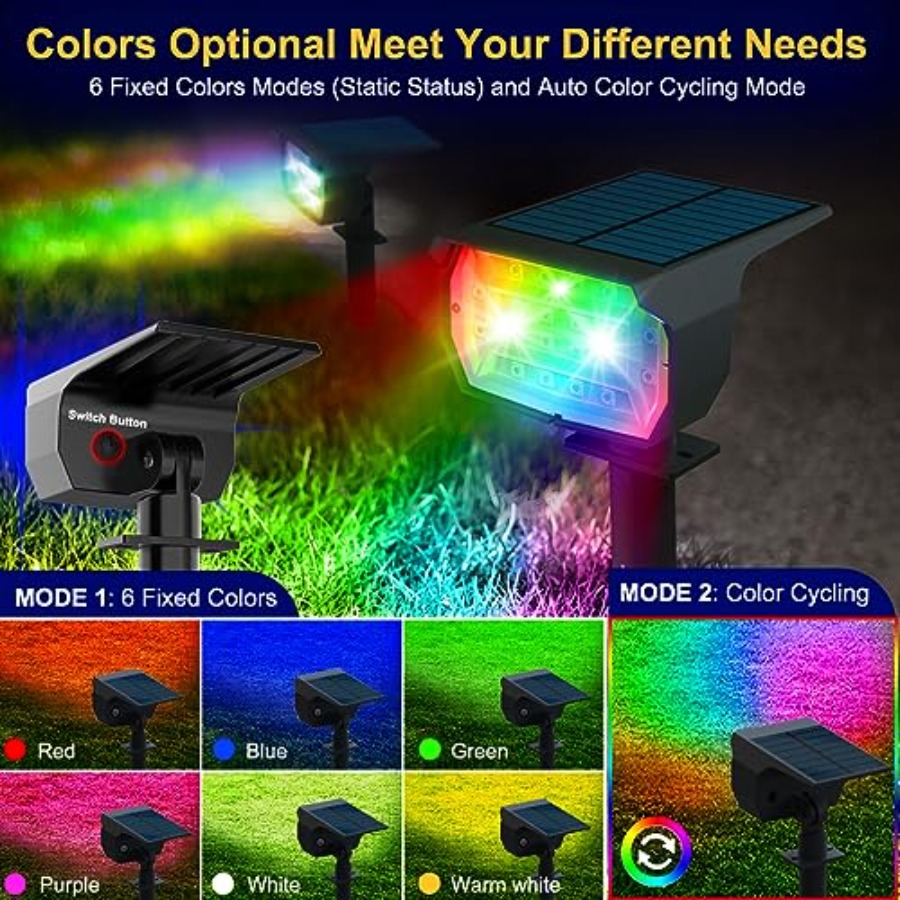 Solar Spot Lights Outdoor Colo - đánh giá và giá Outdoor Spotlight