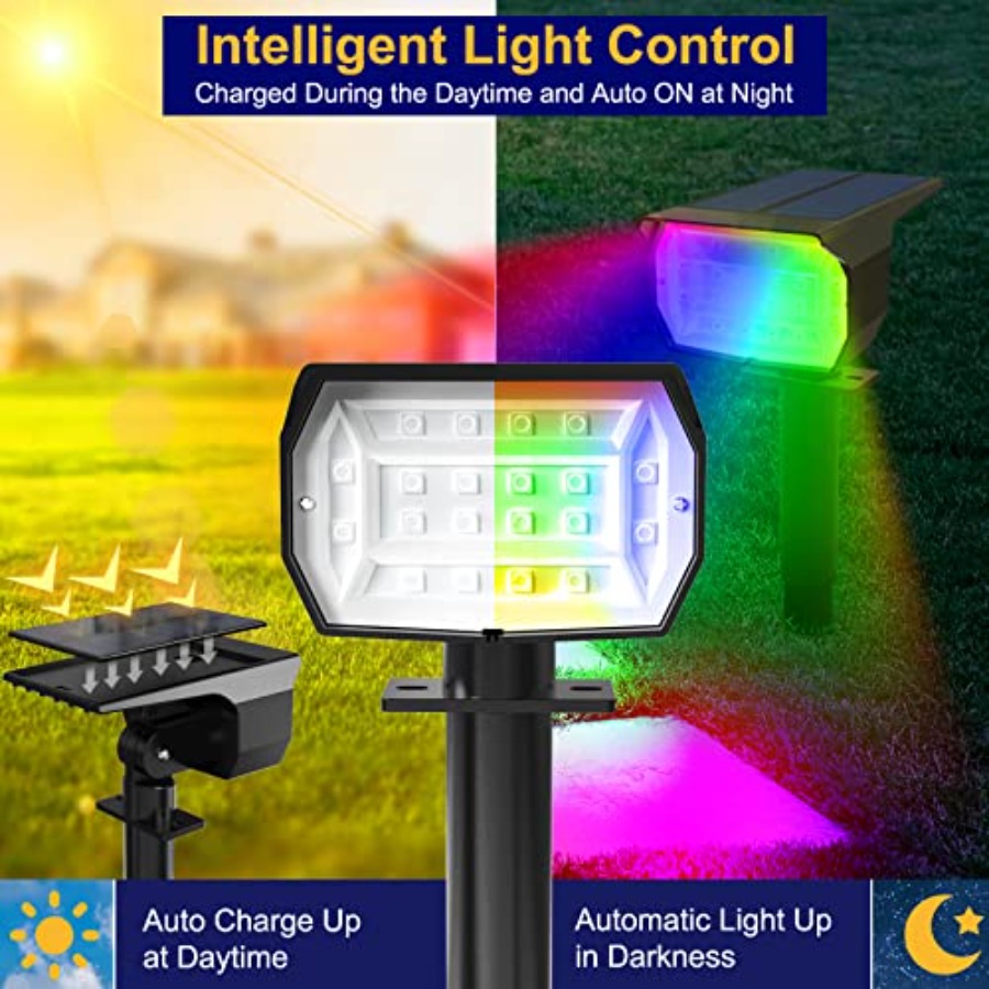 Solar Spot Lights Outdoor Colo - đánh giá và giá Outdoor Spotlight