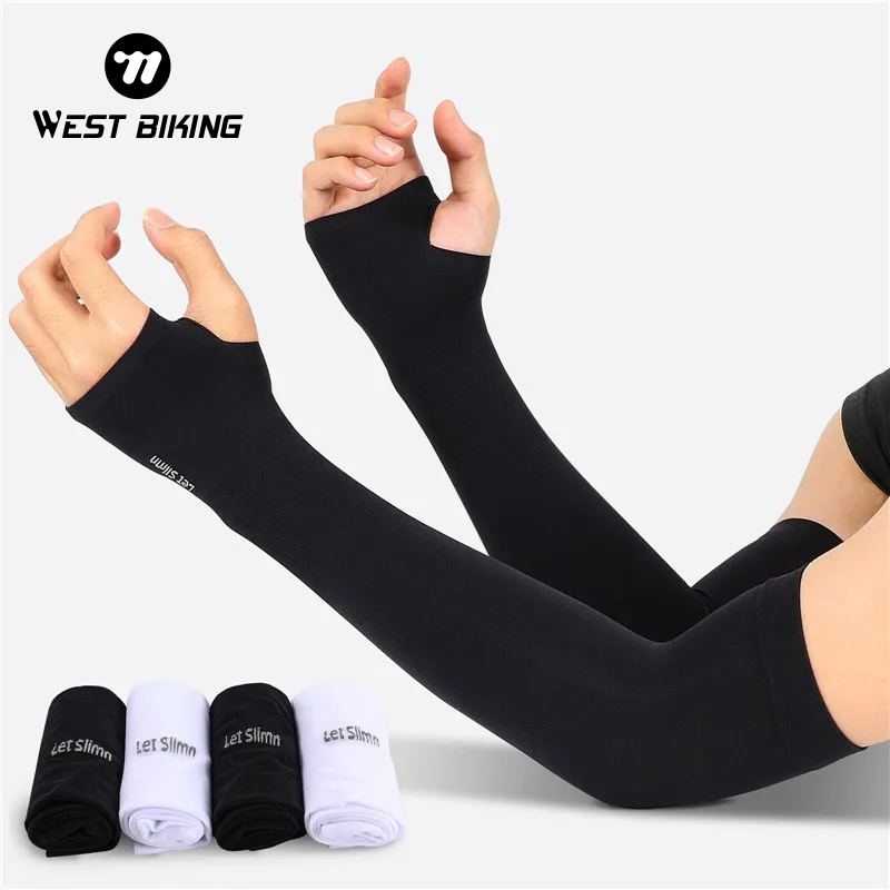 1 Pair Cycling Arm Sleeves Sun - đánh giá và giá Outdoor Sport Gloves