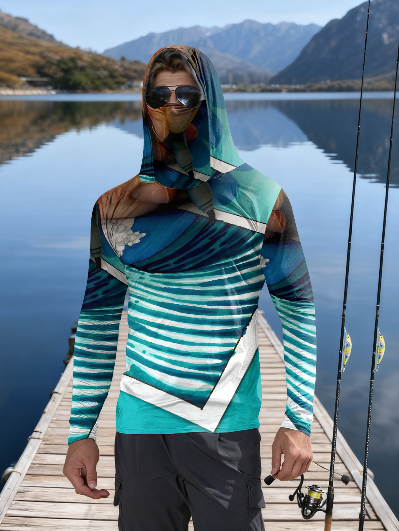 Fishing hooded sweatshirt men' - đánh giá và giá Outdoor Sport Is