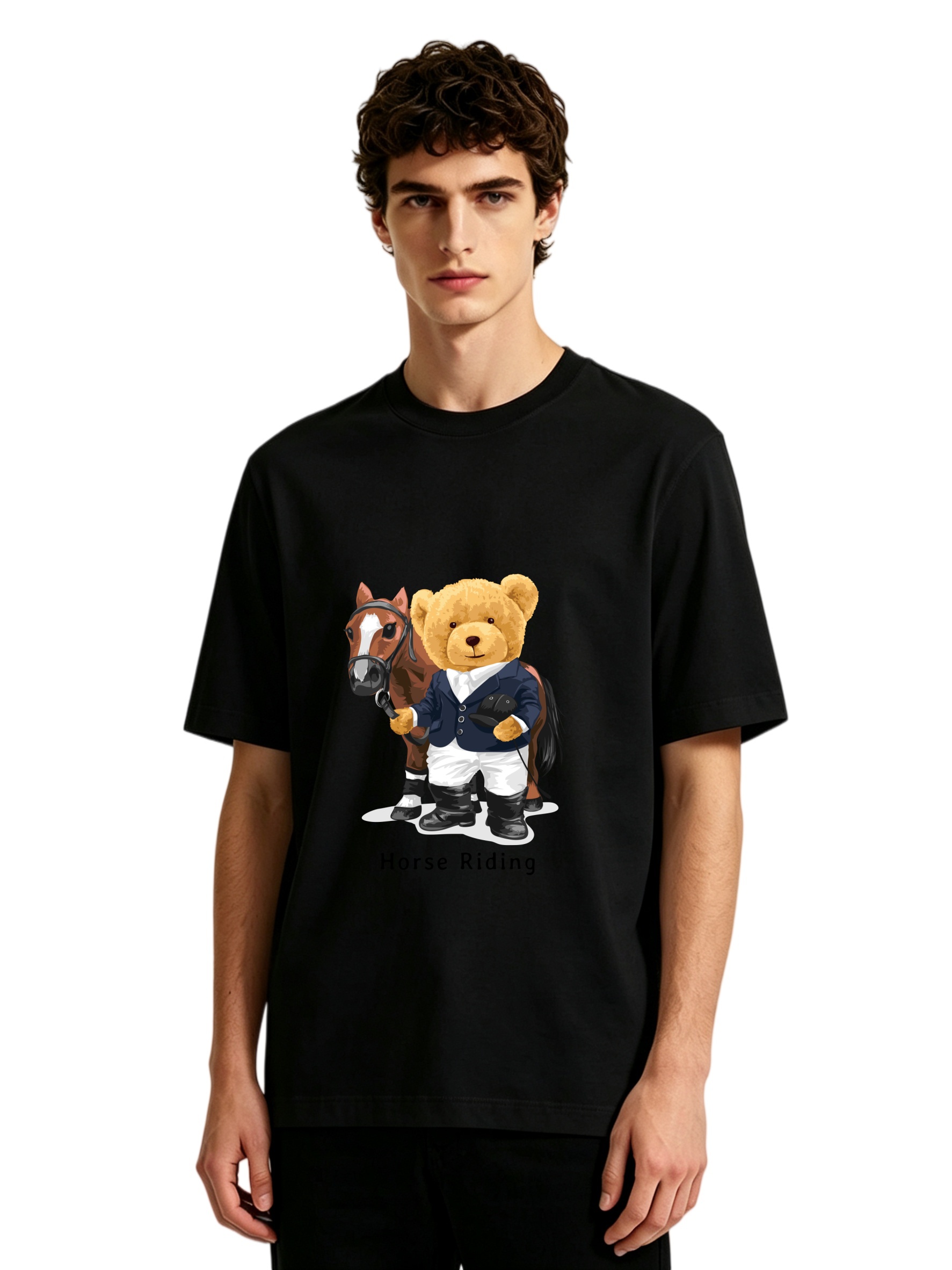 Men's Horse Riding Teddy Bear  - đánh giá và giá Polo Shirt Equestrian
