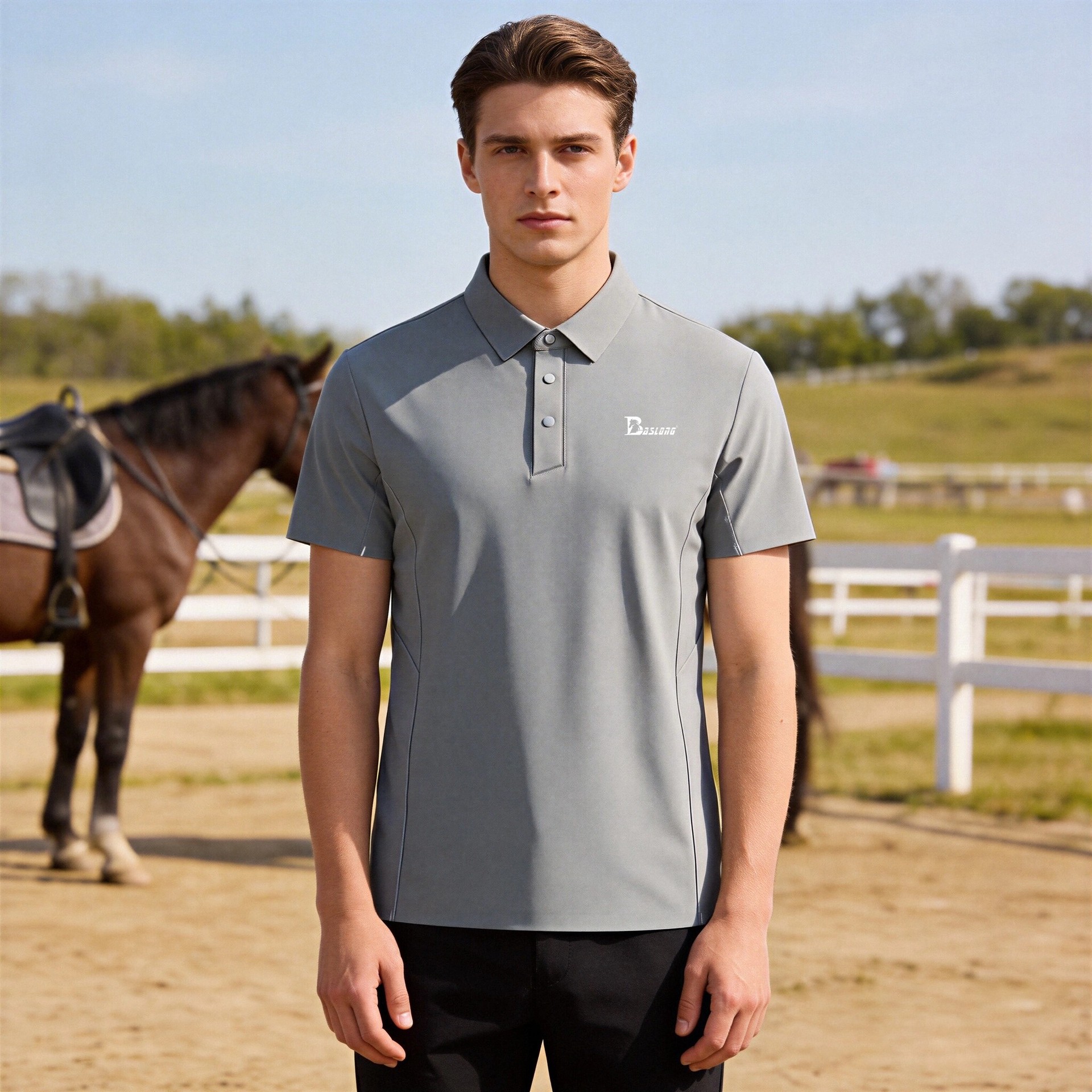 Baslong Equestrian Quick-dry P - đánh giá và giá Polo Shirt Equestrian