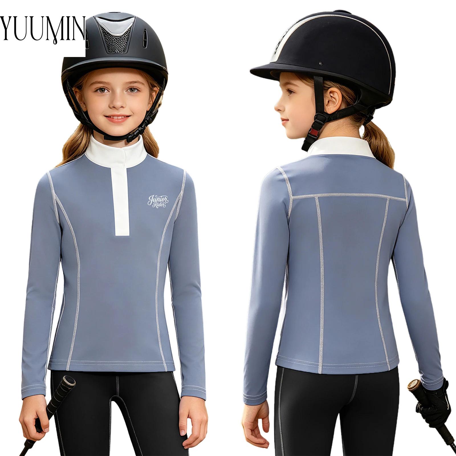 Kids Girls Equestrian Show Shi - đánh giá và giá Polo Shirt Equestrian
