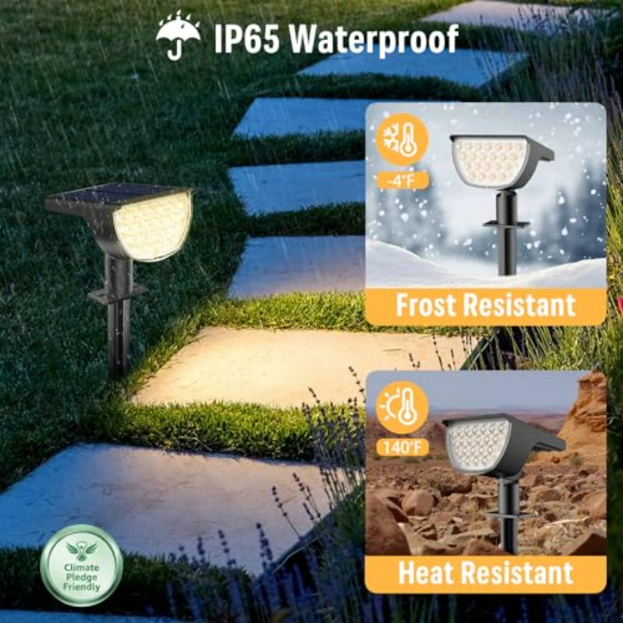 Solar Lights Outdoor Waterproo - đánh giá và giá Outdoor Spotlight