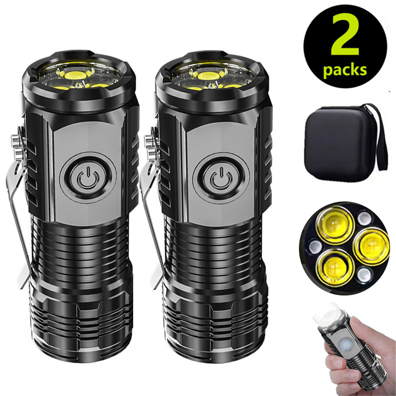 Mini 3LED Flashlight With Pen  - đánh giá và giá Outdoor Spotlight