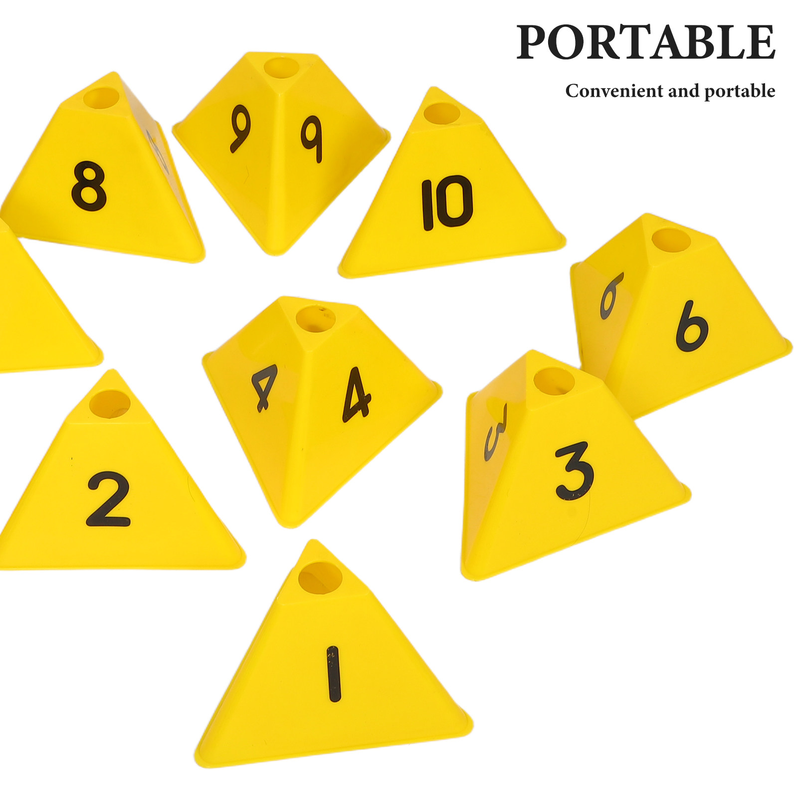 10Pcs Football Training Marker - đánh giá và giá Outdoor Sport Gear